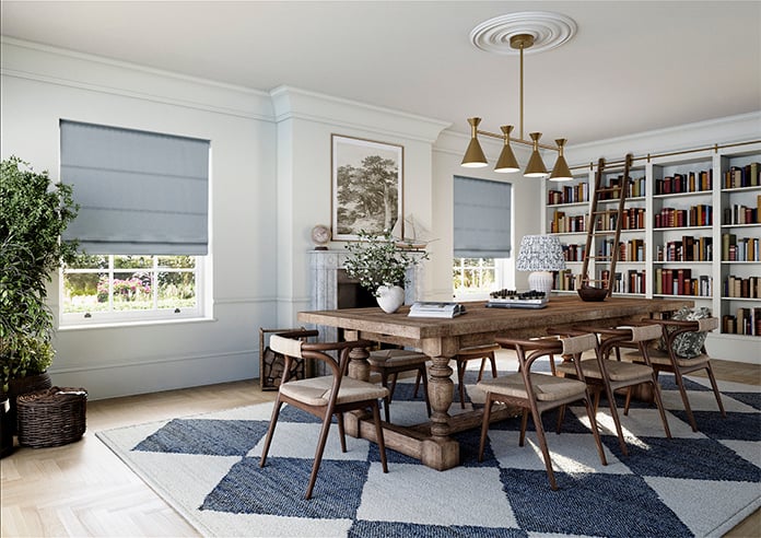 Geneva, Spring Blue - Twist&Fit Roman Blind - Image 7